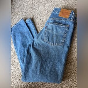 Levi’s 501 Premium Distressed Jeans W29 L30 High Rise Boyfriend Straight Leg